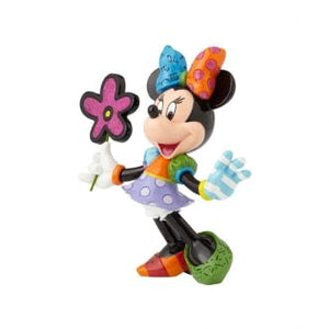 DISNEY BRITTO MINNIE MOUSE WITH FLOWERS LARGE FIGURINE